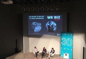 ANJE - Facebook: Como vender produtos, serviços e negócios às corporates? Jason Nadal (Microsoft) e Rui Paiva (WeDo Technologies) explicam no primeiro painel de reflexão da WE'BIZ Talk.