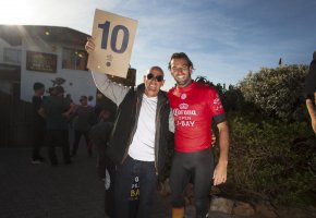 WSL/Steve Sherman: Frederico Morais e o pai, Nuno Morais