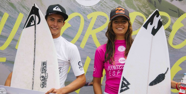 Lodin: Marco Mignot (FRA), Teresa Bonvalot (PRT) champions at Junior Pro Espinho